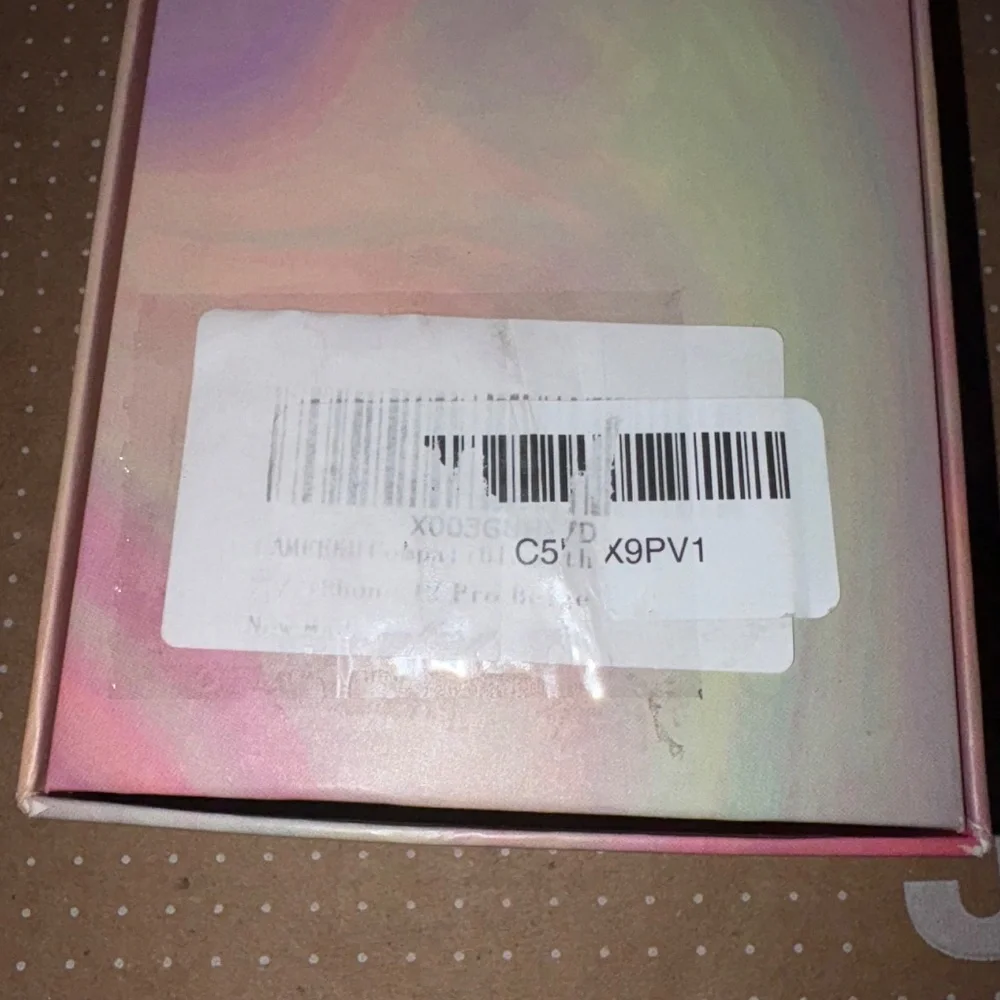 Lameeku Wallet Case Compatible with iPhone 12 Pro Beige